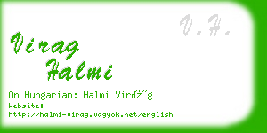 virag halmi business card